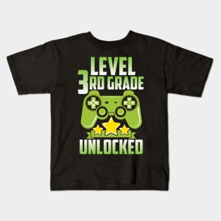 Level 3rd Grade Unlocked Kids T-Shirt